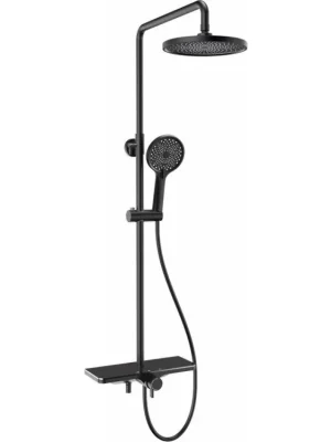 MEXEN - Frost nástěnný sprchový set s dešťovou sprchou a baterií, černá 78111-70 Bezpečná Platba