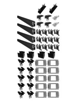 Novinka Regulus Montážní sada pro uchycení fotovoltaických panelů, černá