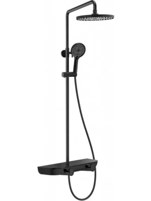 Autentický MEXEN - Axis Sprchový sloup s dešťovou sprchou a baterií, černá 78112-70