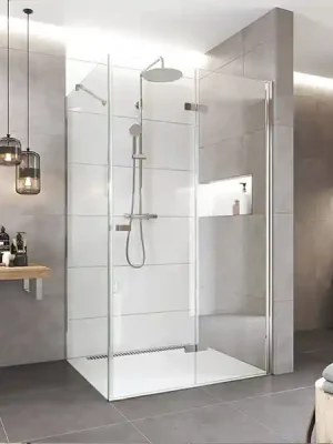 Akce Mereo Sprchový kout Novea obdélníkový 110x90 cm, zalamovací dveře, dveře pravé a pevný díl - CK12853ZP