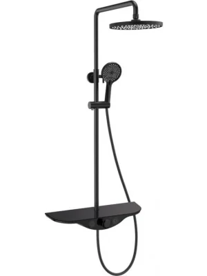 Akční Cena MEXEN - Exxo Sprchový sloup s dešťovou sprchou a baterií, černá 78113-70