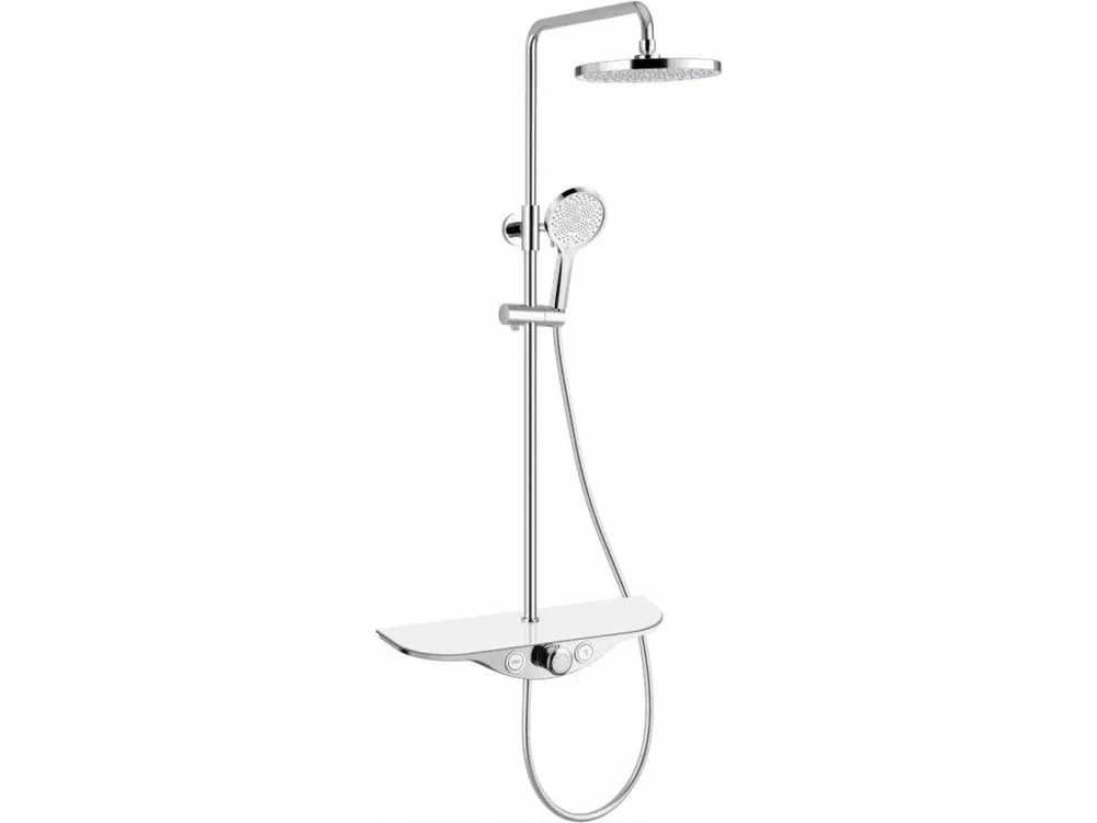 Objednat Nyní MEXEN - Exxo Sprchový sloup s dešťovou sprchou a baterií, chrom/bílá 78113-20