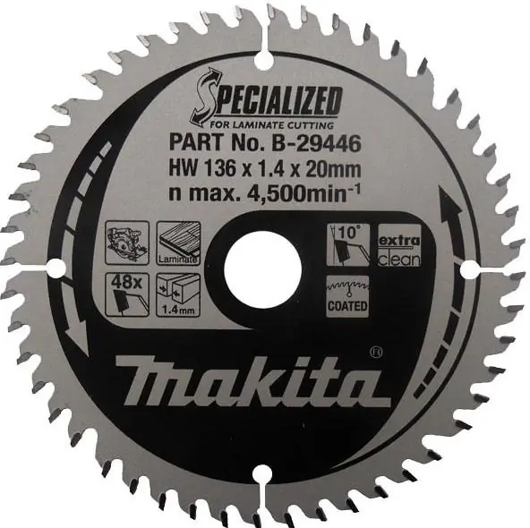 Akční Cena Makita B-29452 pilový kotouč na lamino 165x20mm 52T