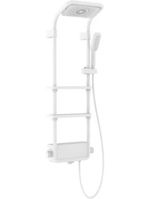 MEXEN - Dazz nástěnný sprchový set s dešťovou sprchou a baterií, bílá 78107-20 Horká Nabídka