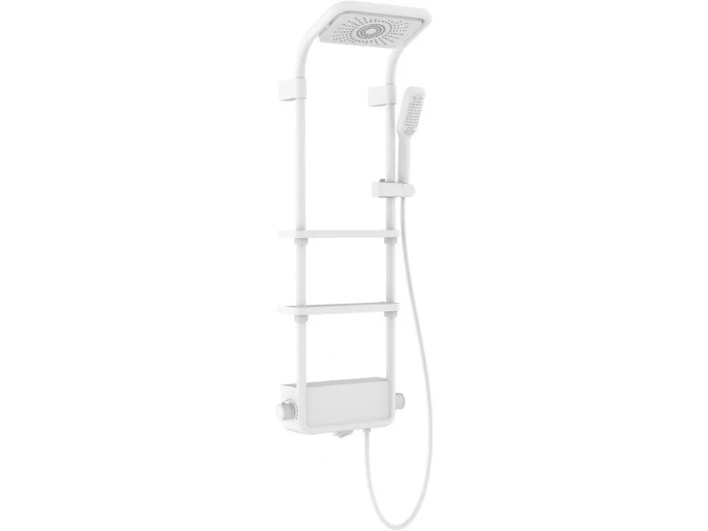 MEXEN - Dazz nástěnný sprchový set s dešťovou sprchou a baterií, bílá 78107-20 Horká Nabídka