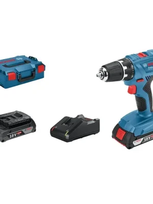 Značkový Bosch 06019H1008 GSR 18V-21 Akumulátorová vrtačka  2x2,0 Ah LI baterie v L-Boxx