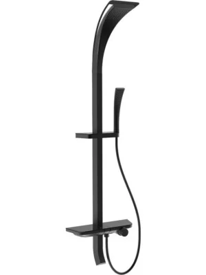 MEXEN - Sonic nástěnný sprchový set s dešťovou sprchou a baterií, černá 78110-70 Omezená Nabídka