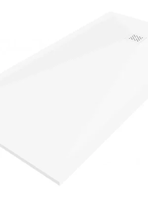 Zlevněný MEXEN/S - Stone+ obdélníková sprchová vanička 160 x 80, bílá, mřížka bílá 44108016-W