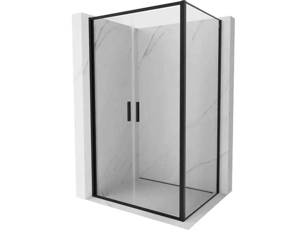 Akce MEXEN/S - Exo sprchový kout dveře křídlové 80 x 95, transparent, černá 814-080-095-70-00