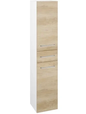 Akce Vysoká skříň s košem DOS SVD2ZK 35 - N01 Bílá lesk / Úchytka T04 / D15 Nebraska / Pravé