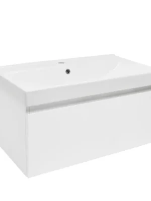 Zlevněný Koupelnová skříňka s umyvadlem SAT B-WAY 79x30x45 cm bílá lesk BWAY80WU1