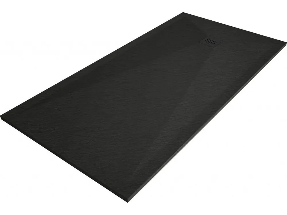 Akční Cena MEXEN/S - Stone+ obdélníková sprchová vanička 200 x 80, černá, mřížka černá 44708020-B