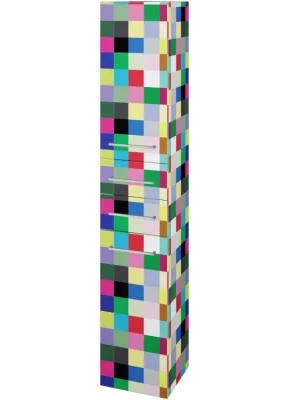 Značkový Vysoká skříň s košem DOS SVD2Z2K 35 - IND Individual / Úchytka T06 / IND Individual / Levé