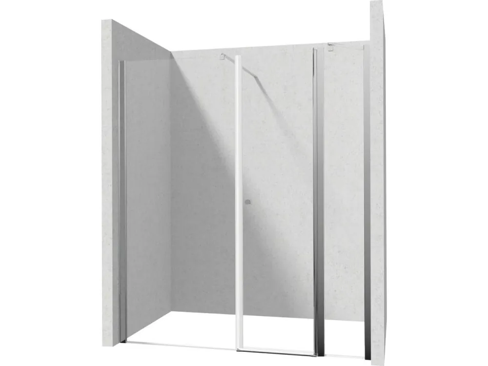 Značkový DEANTE/S - Sprchové dveře výklopné 80 pevná stěna 80 KTSU042P+KTS_038P+KTS_011X KERRIA/0090