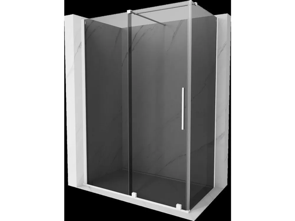 Značkový MEXEN/S - Velar sprchový kout, posuvné dveře 140 x 85, grafit, bílá 871-140-085-41-20
