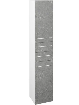 Akce Vysoká skříň s košem DOS SVD2Z2K 35 - N01 Bílá lesk / Úchytka T02 / D20 Galaxy / Pravé