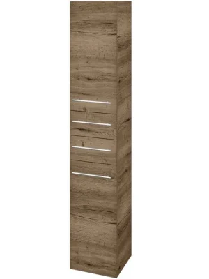 Akce Vysoká skříň s košem DOS SVD2Z2K 35 - D21 Tobacco / Úchytka T02 / D21 Tobacco / Levé