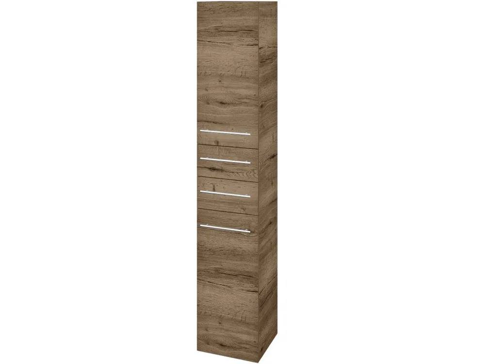 Akce Vysoká skříň s košem DOS SVD2Z2K 35 - D21 Tobacco / Úchytka T02 / D21 Tobacco / Levé