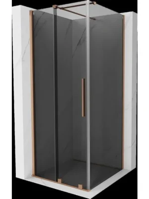 Akce MEXEN/S - Velar sprchový kout, posuvné dveře 110 x 110, grafit, měď kartáčovaná 871-110-110-41-65