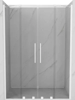 Akční Cena MEXEN/S - Velar Duo posuvné sprchové dveře 150, transparent, bílá 871-150-000-02-20